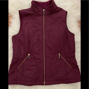 Quilted Fleece Lined Vest